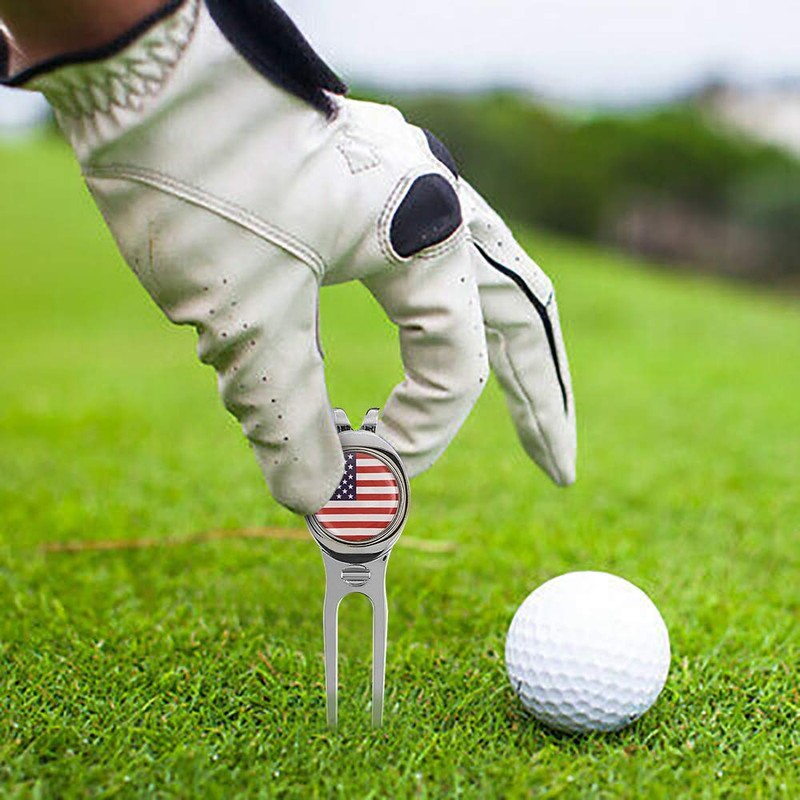 CHIVENIDO Golf Divot Repair Tool, Premium Metal Golf Ball Maker