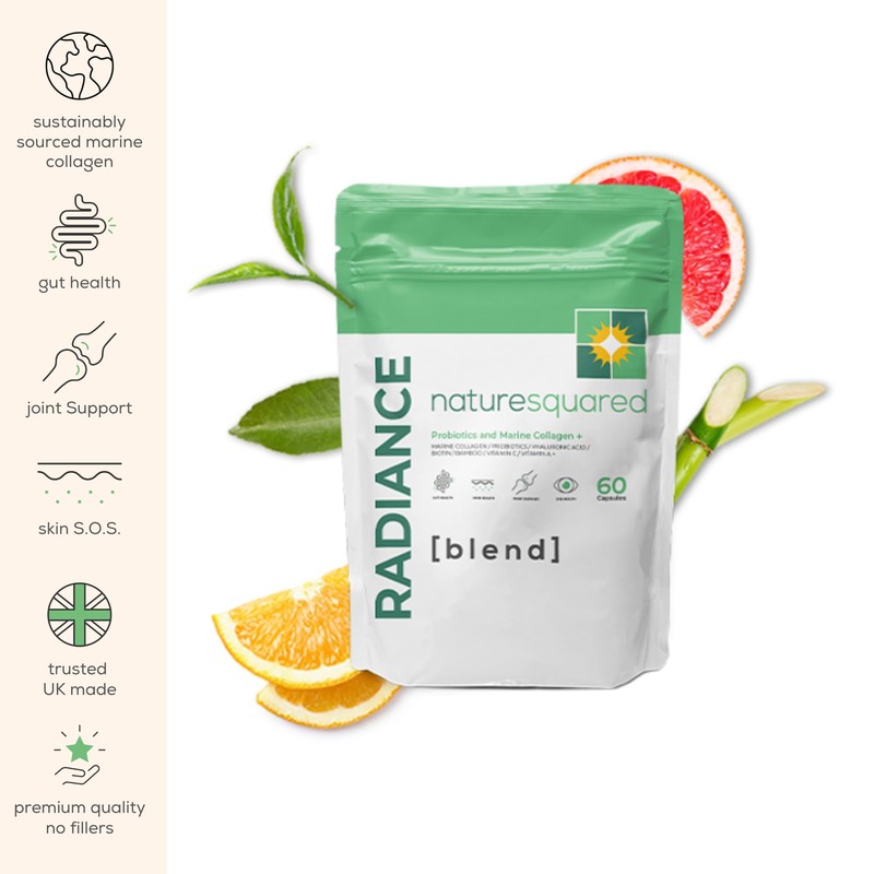 Nature Squared Radiance [Blend]: Probiotics & Marine Collagen Capsules -