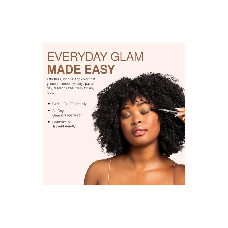 Palladio Barra de Sombra de Ojos Impermeable con Esponja Mezcladora,