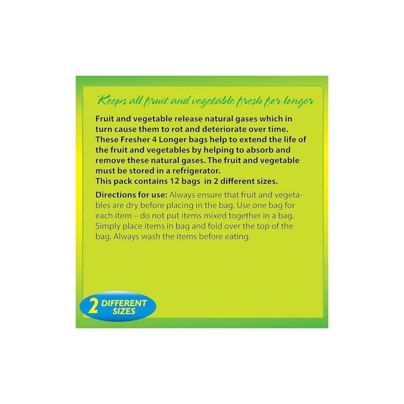 2x12 Sealapack Fruit & Vegetable Bags – Fresher 4 Longer