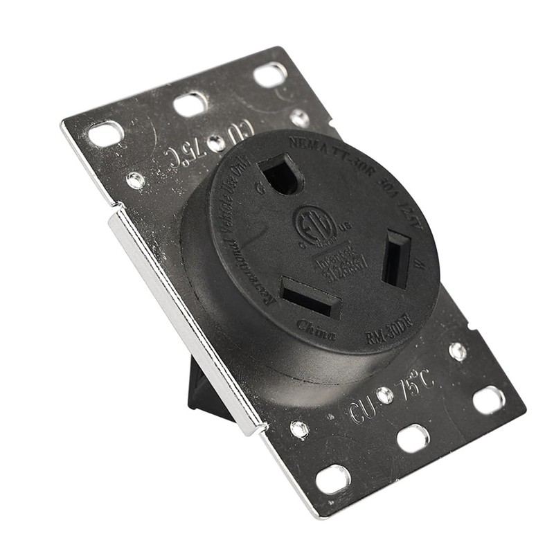 JORINDO 2pcs NEMA TT-30R,Industrial Power Wall RV Receptacle 30Amp 125V