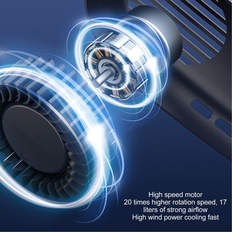 Hanging Neck Fans Portable Semiconductor Dual Cooling 3 Wind Speed