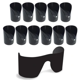 Roller-Shadz Disposable Rollup Sunglasses, Gray Smoke Color, 12/pkg, One Size