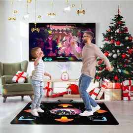 YRPRSODF Dance Mat for Kids and Adults,Electronic Dance Mats for TV,Musical Dance Game Mat for Girls Boys with AR Camera,Birthday/Christmas Day Gifts for Kids Adults