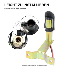 Agrieyes Tractor Rotating Light Holder, Metal Bracket for Flashing Rotating Warning Light - Side Mounting 90° L-Shape