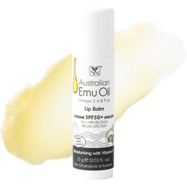Y-Not Natural- Bálsamo labial de aceite de emu con protección solar extrema SPF50+ (barra de 15 g) | Resistente al agua | Fortificado con vitamina E hidratante, aminoácidos y ácidos grasos saludables Omega 3, 6 y 9