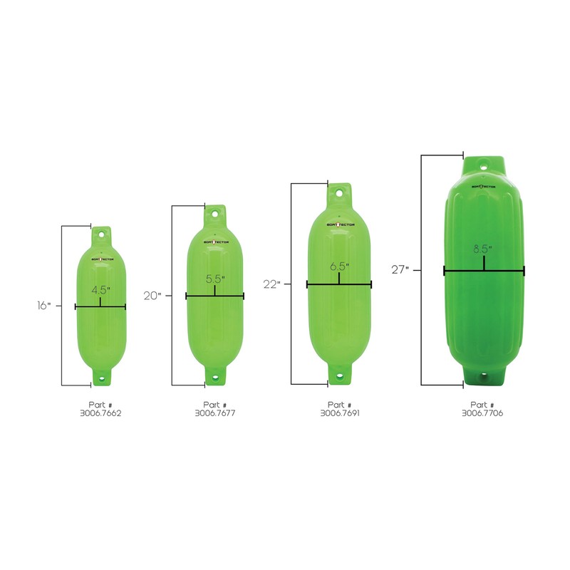 Extreme Max 3006.7706 BoatTector Inflatable Fender - 8.5" x 27",