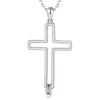 Bolelis 925-Sterling-Silver Cross Necklace for Women - Christian Baptism Pendant