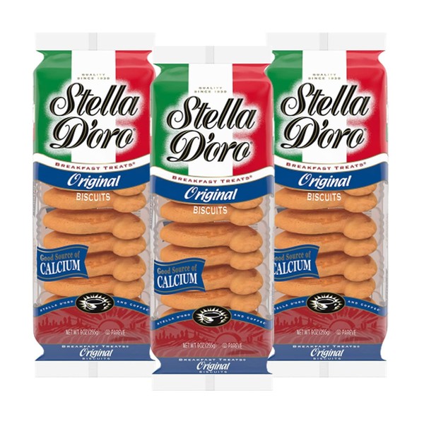 (3 Pack) Stella D'oro Cookies Original Breakfast Treats, 9 Oz