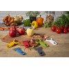 Kuhn Rikon Original Swiss Translucent Peeler Set, 4-Inch, Red/Green/Yellow