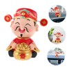 FELTECHELECTR Creative Money God Figurine Car Dashboard Decor Durable Easy
