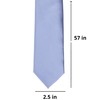 tiemart Premium Slim Necktie, 2.5" Width (Periwinkle)