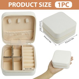 Yerozhui Jewellery Box Jewellery Box Jewellery Box Small Jewellery Storage Travel Small Jewellery Box for Earrings Necklaces Rings Wedding Gift Elegant and Practical