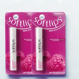Soft Lips Lip Balm Raspberry, 2g, 2 pieces / 소프트립스 립밤 라즈베리, 2g, 2개
