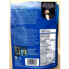 Aqua Veggies Organic Atlantic Dulse Whole Leaf, Hand-Harvested, Sun-Dried Bay of Fundy, Excellent Source of Vitamins B6, B12, Iron, Iodine, Protein, Calcium and Fibre (Dulse Whole Leaf, 100 Grams)