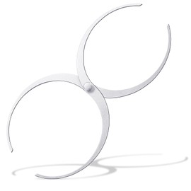 Saysurey Wood Turning Double Ended Bowl Calipers Stainless Steel Woodworking Woodturning Tools Pottery Calipers Wood Lathe Thickness Measuring Tool(11 Inch)