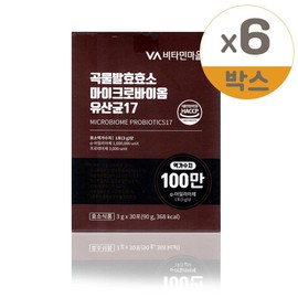 PerfectBiotics Grain Fermentation Enzyme Microbiome Lactic Acid Bacteria 17 3g / 퍼펙트바이오틱스 곡물발효효소 마이크로바이옴 유산균 17 3g x 30포 6개
