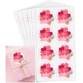 Happy Mother's Day Stickers Labels,2 Inch Mother's Day Gift Tags,Party Favor Sticker for Bouquet,Gift Box and Envelopes,504 Pcs