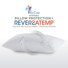 PureCare RT513 Reversatemp Dual Temperature Cool/Warm Pillow Protector, King, White