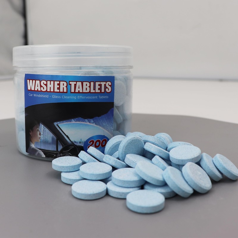 Herb Life 200 PCS-Car Windshield Washer Tablets, Glass Cleaner, Concentrated