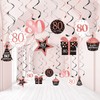 Birthday Party Decorations, Birthday Party Rose Gold Hanging Swirls Ceiling