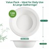 OasisSN [16 oz, 128-Pack Compostable Paper Bowls, Heavy-Duty Biodegradable Disposable