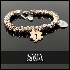 SAGA GIOIELLI® I Need To...Collections Protection Lucky Good Auspici Love Stainless Steel Bracelet, Stainless Steel