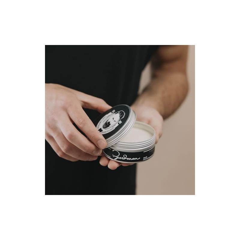 BEARDMAN - Pomada Matte, Peinado definido, Cera para Peinar Cabello