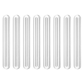 uxcell Wall Protector from Furniture, Clear Furniture Bumpers Silicone Rubber Wall Bumper Guards Cabinet Door Bumper Adhesive Wall Protector Bumpers, 5.51''L x 0.7''W x 0.2''T, 8 Pcs