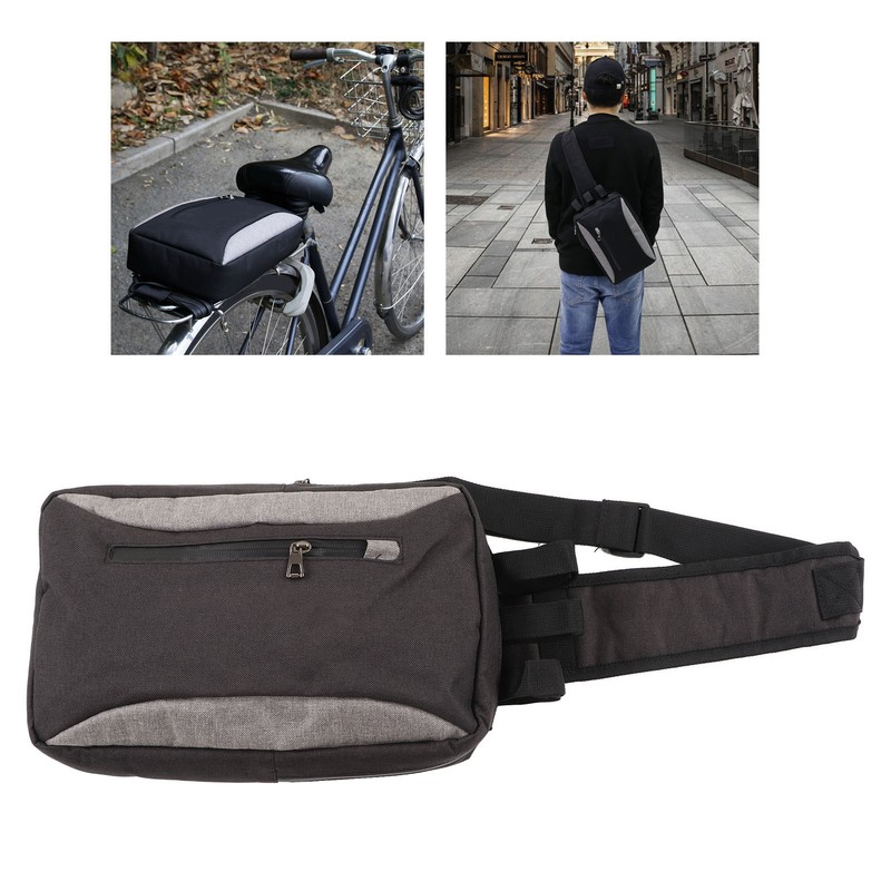 Cycling Shoulder Bag Dual Purpose Frosted Cloth Cycling Sling Backpack