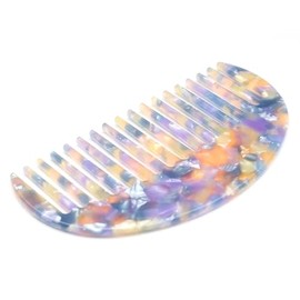QinGoo Acetate Wide Hair Comb Tooth Comb Women's Hair Comb 1 Piece (11.8 cm x 6.2 cm, Purple)