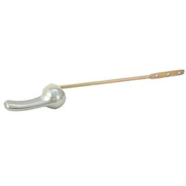 Plumb USA Universal Toilet Tank Flush Lever, Chrome Finish Handle with Plastic Nut, Fits Most Toilets