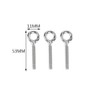 15 Pcs M4 Eye Bolts Ring Hand Tightening 0Screw M4