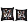 Live Love Rescue, Shelter Save Pet Adopt Animal Rescue Throw