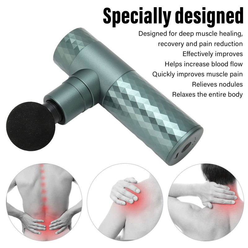 Mini Massager 4 Speeds Deep Relaxation Stress Relief Metal Handheld
