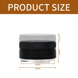 Leveler 58 mm, Coffee Leveler Distributor, Espresso Distributor, Coffee Distributor, Stainless Steel, Height-Adjustable Coffee Distributor, Coffee Filter for Pre-Pressing, Barista Accessories for