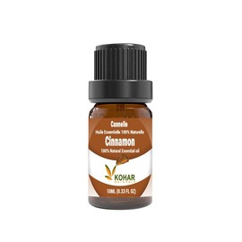 KOHAR NATURALAS Pure and Potent Therapeutic Grade Cinnamon Essential Oil for Diffuer, Aromatherapy, Skincare and Hair care DIY products. 10 ml