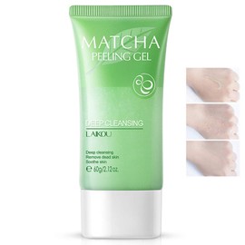 Gel Exfoliante Facial De Matcha, Limpiador Exfoliante Natural, Hidratante, Corporal Y Facial, Limpieza Profunda Para Piel Seca, Puntos Negros Y Acné. Ideal Como Regalo Para Hombres Y Mujeres.