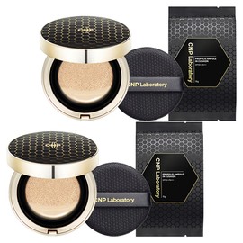 CNP Tea & Park Propolis Ampoule in Cushion Foundation 15g + Refill 15g Set, No. 21, 2 pieces / CNP차앤박 프로폴리스 앰플 인 쿠션 파운데이션 15g + 리필 15g 세트, 21호, 2개
