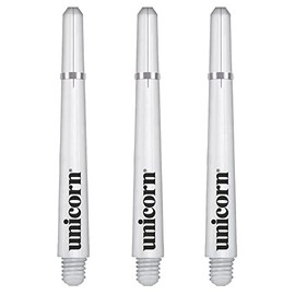 UNICORN Dart Shafts | Gripper 4 | Durable Polycarbonate | Short 35mm | Clear | 3 Stems