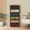 VASICAR 6 Drawers Storage Organizer Cabinet, Decorative Storage Chest, Small