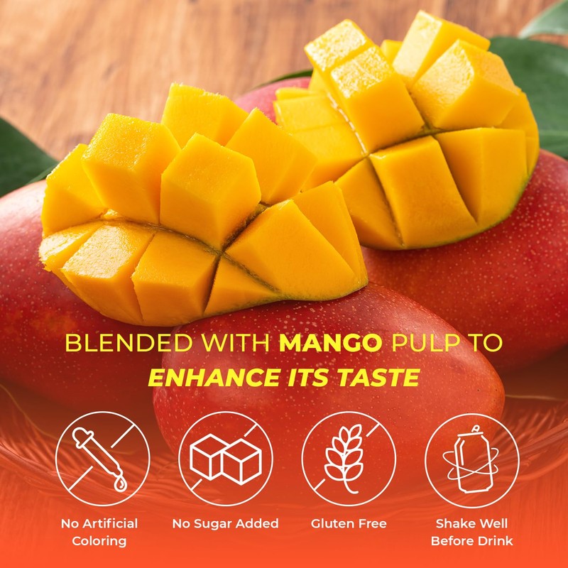 Vinut 100% Mango Juice with Pulp (16.57 fl oz, Pack