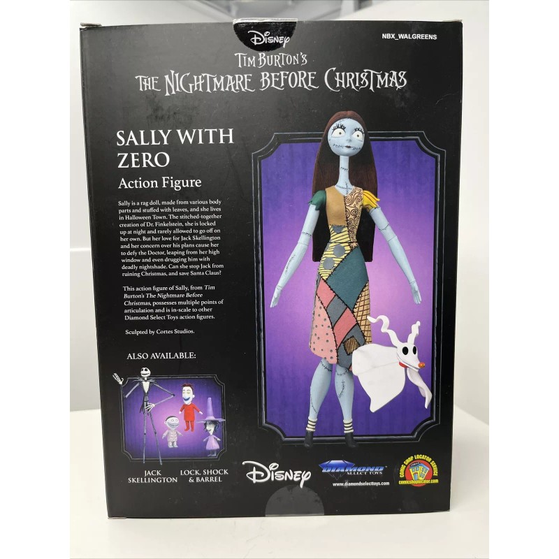 Diamond Select Sally with Zero Figure Nightmare Before Christmas Diamond