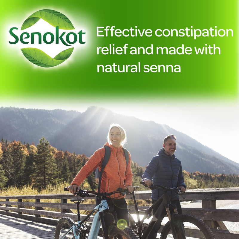 Senokot 7.5mg Tablets, Gentle Constipation Relief, Laxative, Adults, Natural Senna,