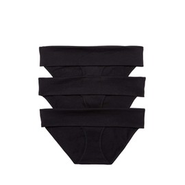Motherhood Maternity Women's Maternity 3 Pack Panties S-3X, All Black Pack, Medium