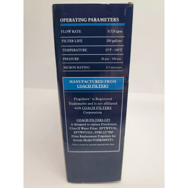 Coach Filters CF5 Replacement Refrigerator Water Filters Ultra 2 -