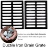 MASSLUNT Cast Iron Drain Grate 20x16 in, C-Class 56200 lbs