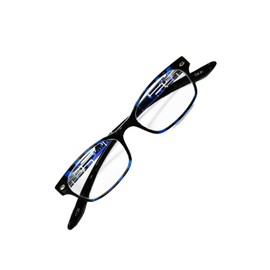 [PrePiar] 老眼鏡 メンズ おしゃれ レディース ブルーライトカット ロイヤルブルー 3ヶ月保証 ケース 鼻パッド ブルー 1.5 UVカット