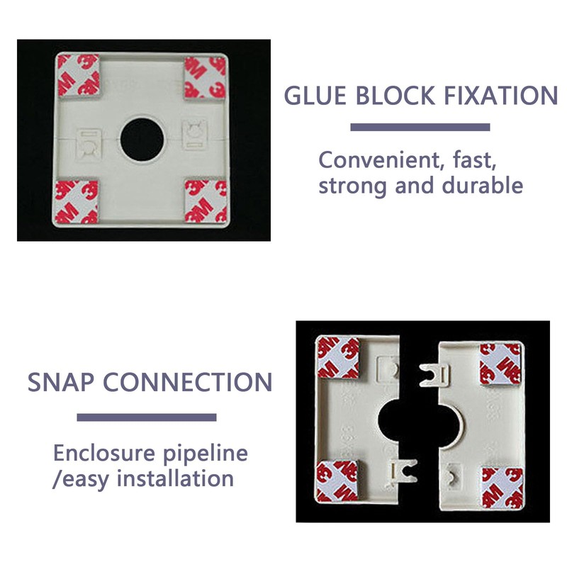 2Pcs Durable Pipe Wall Covers Shower Pipe Covers Plastic Split