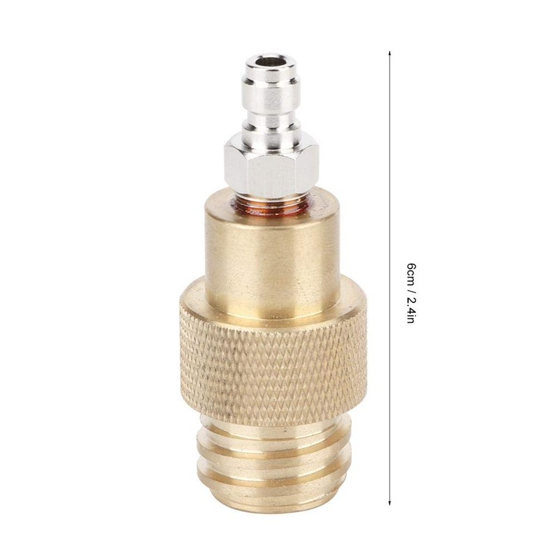 Simlug Soda Adapter, TR21-4 Male Thread Brass Soda Water Adapter